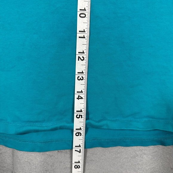 CJ Banks Womens Tank Top Sleeveless Spaghetti Strap Blue Turquoise Size 1X - Picture 6 of 7